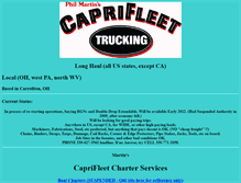 Tablet Screenshot of caprifleet.com